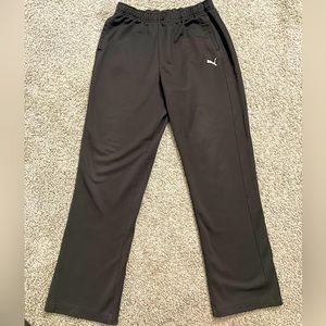 Men's Black Puma Athletic Track Pants